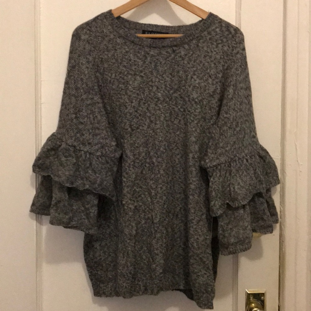 Eloquii tiered ruffle sleeve sweater size 18/20